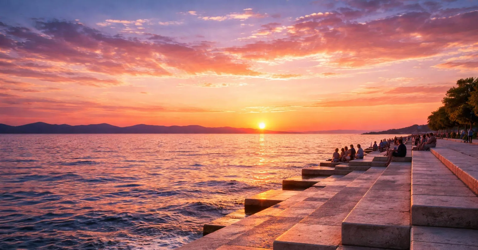 Sunset along the Zadar peninsula, photo 4
